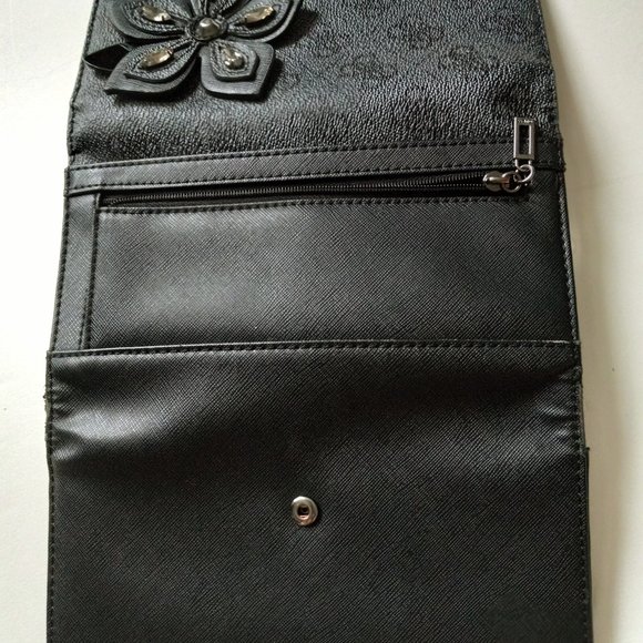 Guess Faux Croc Two Tone Pink Handbag & Guess Wallet Trifold GUC - Picture 2 of 16